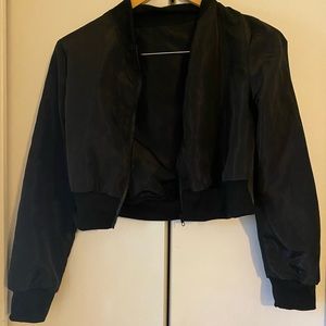 SHEIN Cropped Black Jacket Size Small